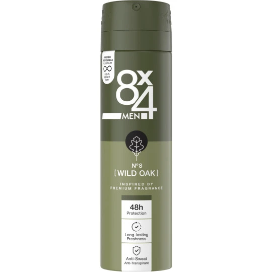 Men Deospray No.8 Wild Oak 150ML 3 Men Deospray No.8 Wild Oak 150ML