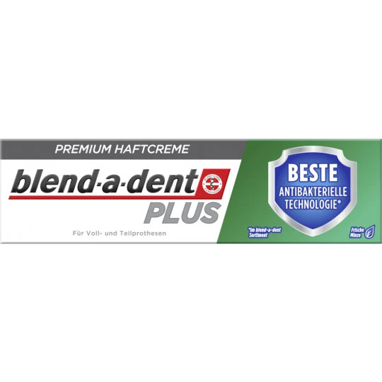 Plus Premium Haftcreme Beste Antibakterielle Technologie 40G 3 Plus Premium Haftcreme Beste Antibakterielle Technologie 40G