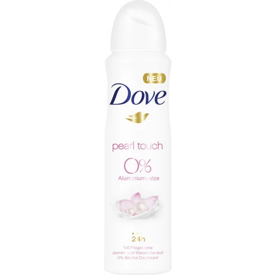DOVE Deo-Spray Pearltouch 0% Aluminiumsalze 150ML 3 DOVE Deo-Spray Pearltouch 0% Aluminiumsalze 150ML