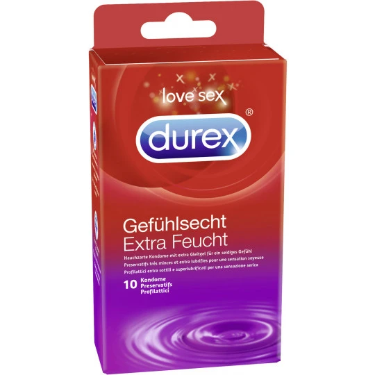 Durex Gefühlsecht Extra Feucht Kondome 10ST 3 Durex Gefühlsecht Extra Feucht Kondome 10ST
