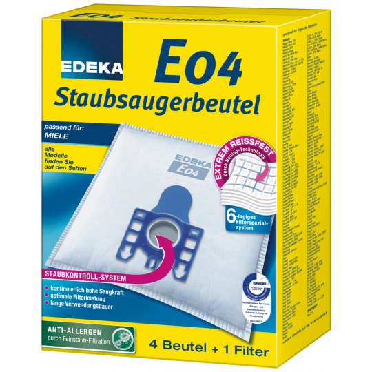 Staubsaugerbeutel E04 4ST 3 Staubsaugerbeutel E04 4ST
