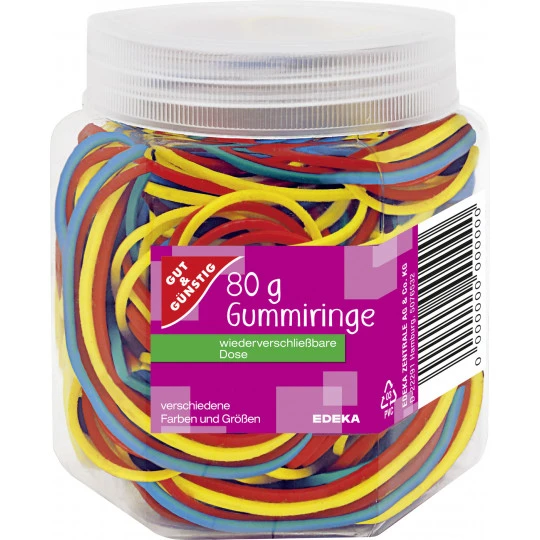 & Günstig Gummiringe Farbig Sortiert 80 G 3 & Günstig Gummiringe Farbig Sortiert 80 G