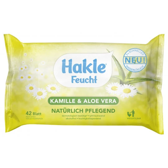 Feuchtes Toilettenpapier Kamille & Aloe Vera 42ST 3 Feuchtes Toilettenpapier Kamille & Aloe Vera 42ST