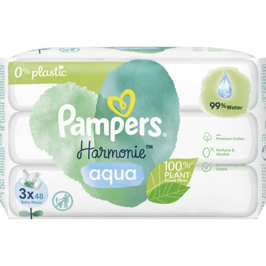 Pampers® Feuchttücher Aqua 3x 48ST 3 Pampers® Feuchttücher Aqua 3x 48ST