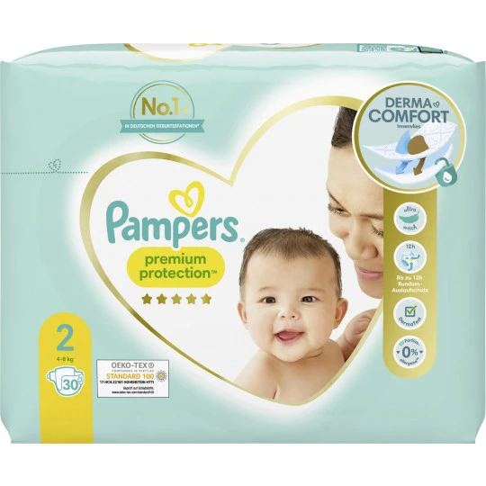 Pampers® Premium Protection 2 4-8KG 30ST 3 Pampers® Premium Protection 2 4-8KG 30ST